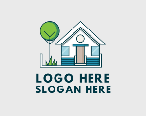 Village - House Tree Property logo design