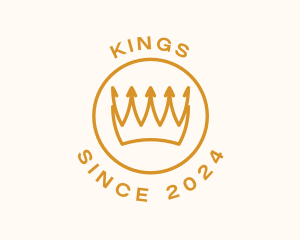 King Crown Badge logo design