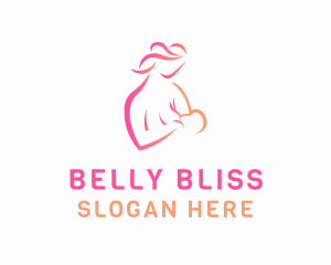 Mother Baby Breastfeed logo design