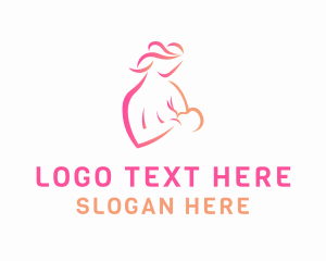 Mother - Mother Baby Breastfeed logo design