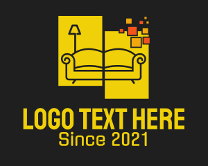 Application - Pixel Home Furnishing logo design