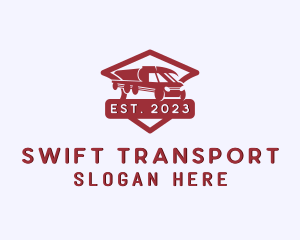 Tanker Truck Transportation logo design