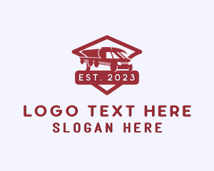 Tanker Truck Transportation Logo