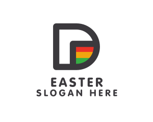 Culture - Rastafarian D Outline logo design
