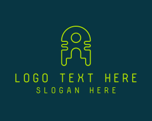 Telecommunication - Tech Company Letter A logo design