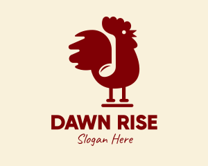 Red Rooster Note logo design