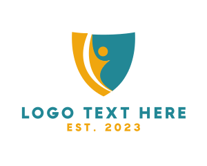 School - Active Human Shield logo design