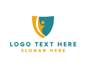 Active Human Shield logo design