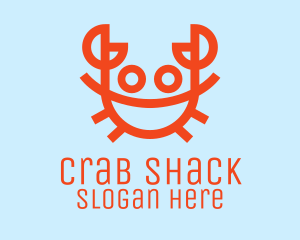 Crab - Orange Crab Seafood logo design