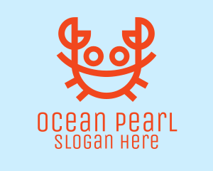 Shellfish - Orange Crab Seafood logo design