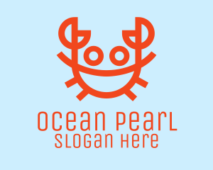 Orange Crab Seafood logo design