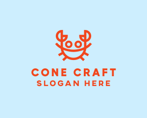 Orange Crab Seafood logo design