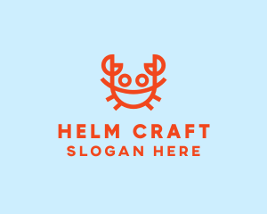 Orange Crab Seafood logo design