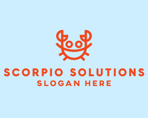 Orange Crab Seafood logo design