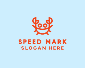 Orange Crab Seafood logo design