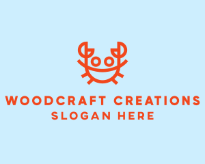 Orange Crab Seafood logo design