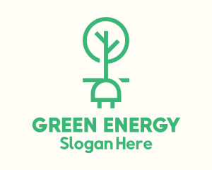 Green Tree Plug logo design