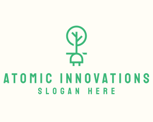 Green Tree Plug logo design