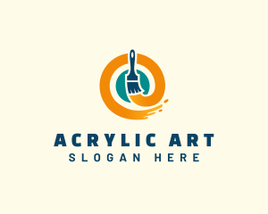 Acrylic - Painting Brush Handyman logo design