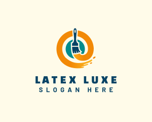 Latex - Painting Brush Handyman logo design