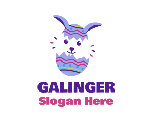 Decorative Easter Bunny Egg  Logo