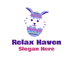 Decorative Easter Bunny Egg  Logo