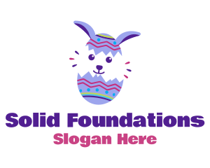 Decorative Easter Bunny Egg  Logo