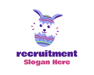 Decorative Easter Bunny Egg  Logo