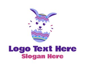 Decorative Easter Bunny Egg  Logo