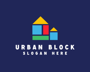 Block - Block Toy Kindergarten logo design