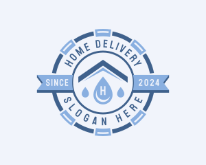 Plumber Water Droplet logo design