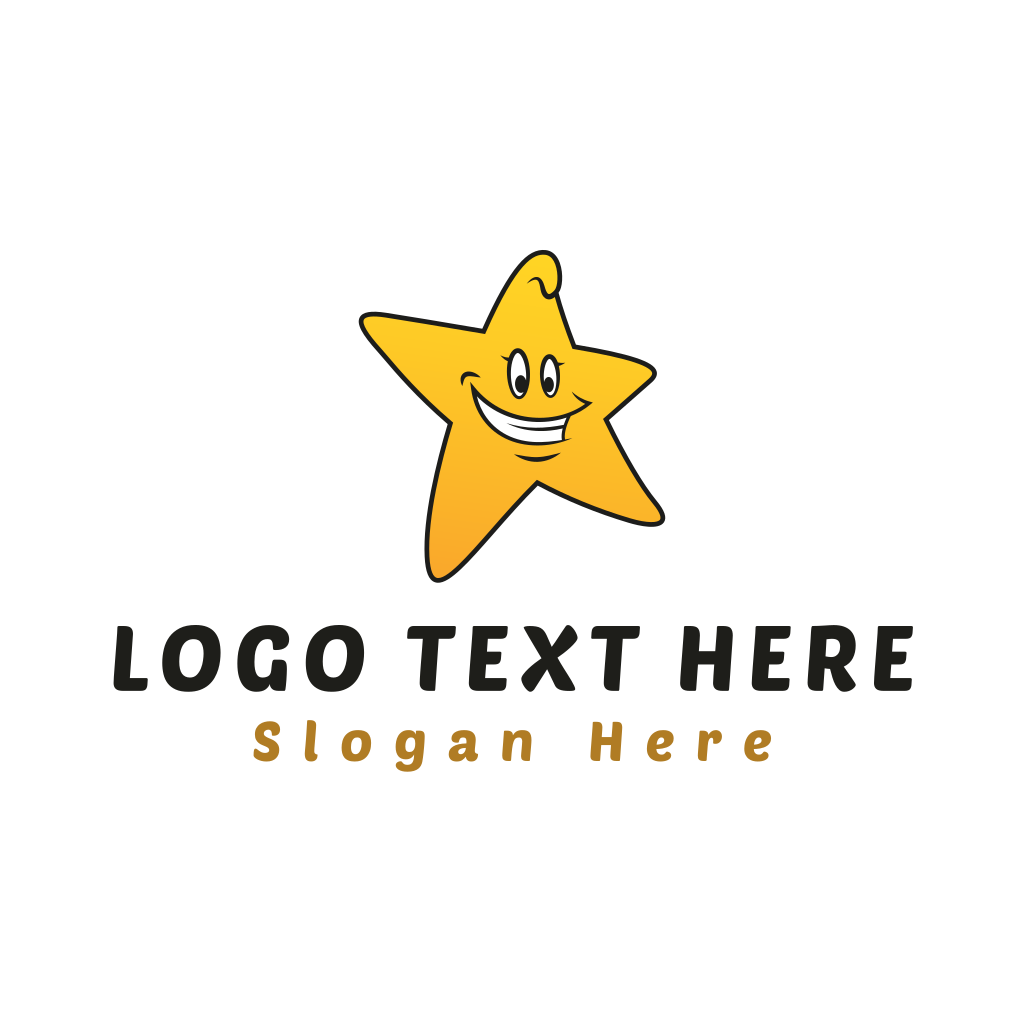 Yellow Star Smile Logo | BrandCrowd Logo Maker | BrandCrowd | BrandCrowd