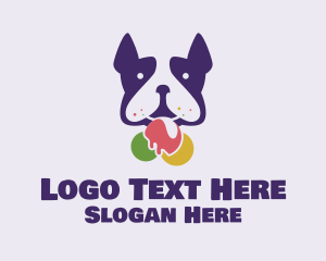 Dog - Puppy Ice Cream logo design