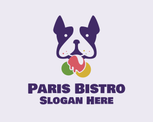 Puppy Ice Cream logo design