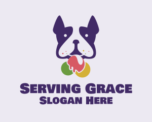 Puppy Ice Cream logo design