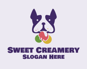 Puppy Ice Cream logo design