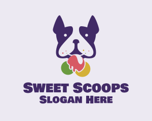 Puppy Ice Cream logo design