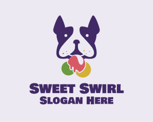 Soft Serve - Puppy Ice Cream logo design