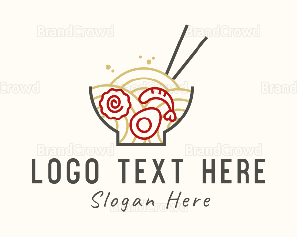 Seafood Ramen Bowl Logo