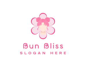 Bun - Hair Dye Salon logo design