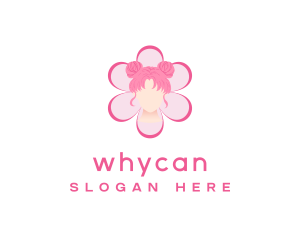 Hair Bun - Hair Dye Salon logo design