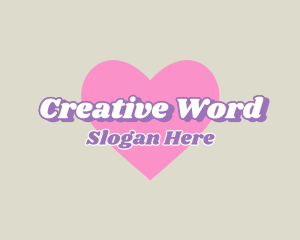 Word - Heart Retro Boutique logo design