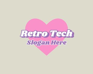 Heart Retro Boutique logo design