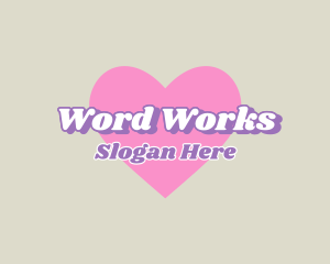 Word - Heart Retro Boutique logo design