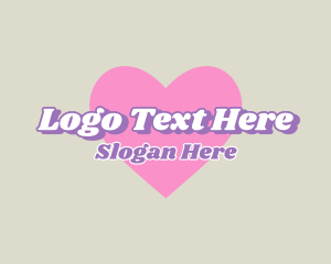 Text - Heart Retro Boutique logo design