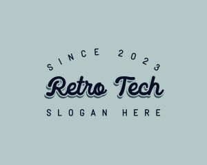 Retro Artist Script logo design