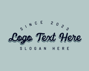 Retro Artist Script Logo