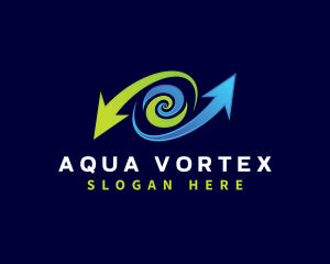 Logistics Vortex Arrow  logo design