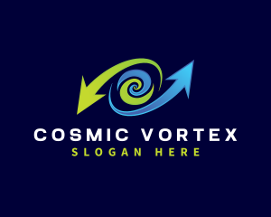 Vortex - Logistics Vortex Arrow logo design