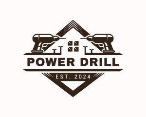 Drill Carpentry Joinery logo design